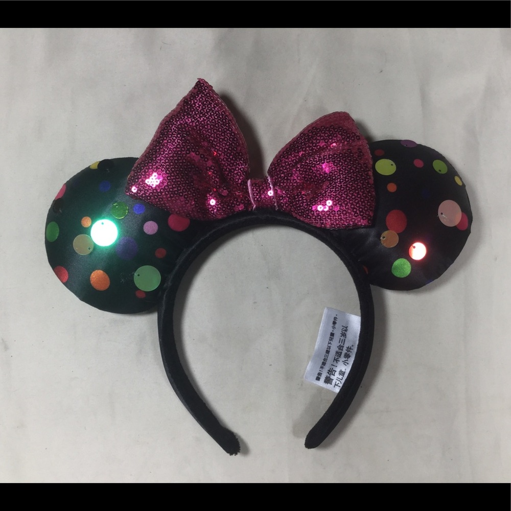 Disney Parks Sequin Minnie Mouse Ears Headband - Picture 1 of 4